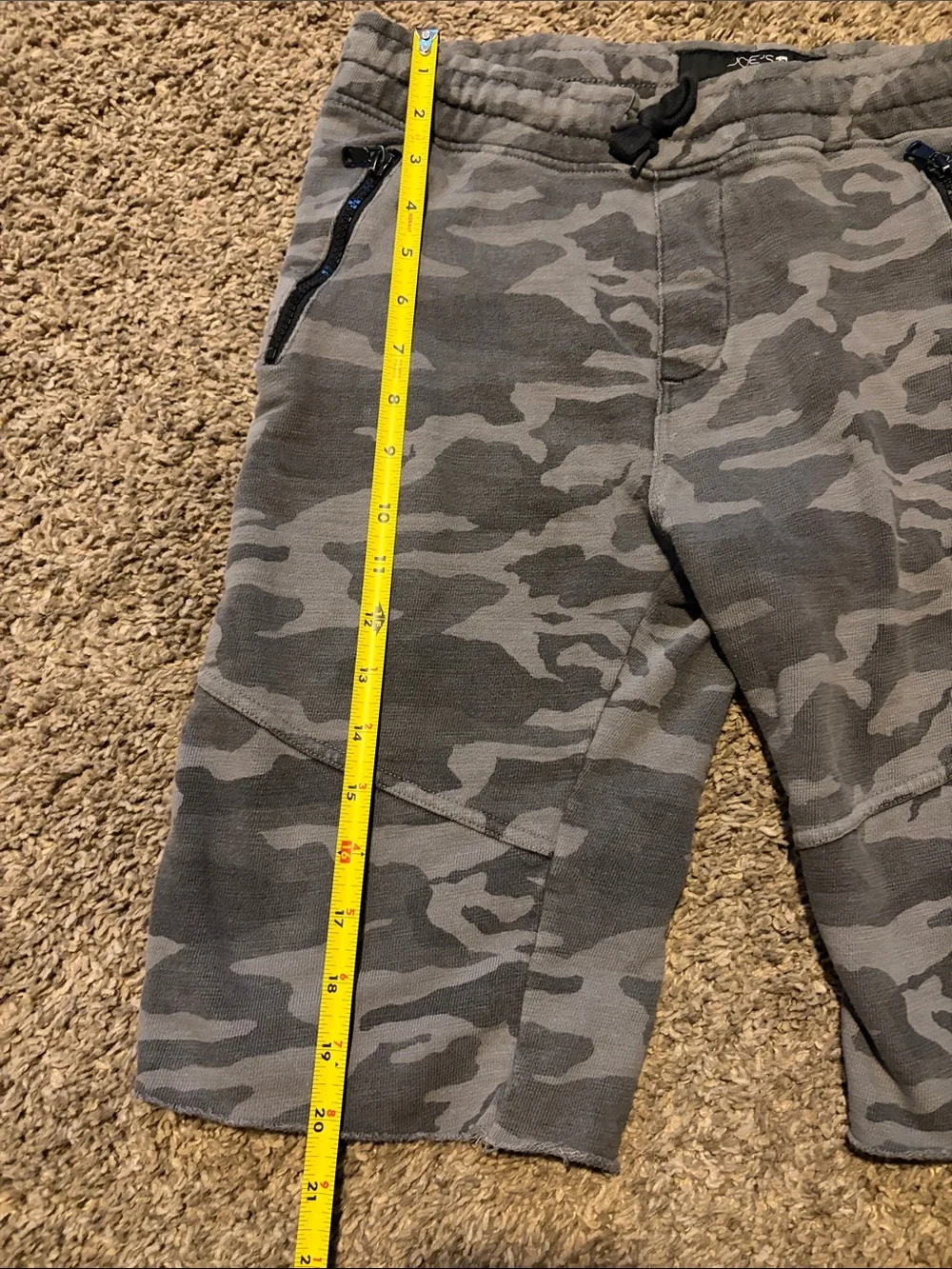 Joe's shorts Gray Camouflage Athletic Drawstring Shorts